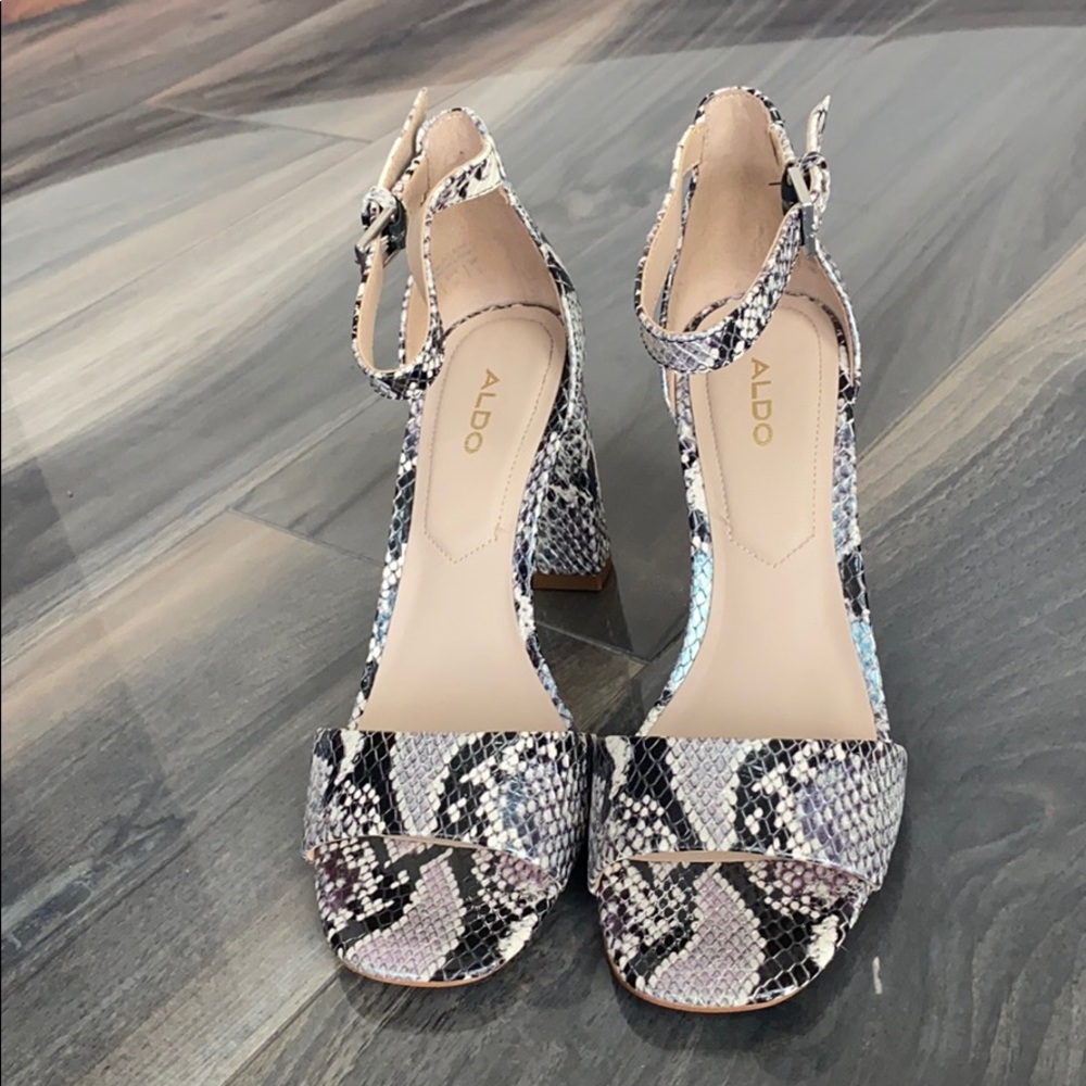 Snake skin sandals